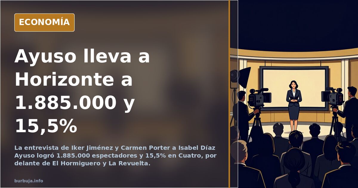 Ayuso lidera audiencias con su discurso político