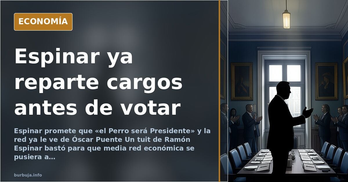 Espinar promete que "el Perro será Presidente": la izquierda ya vende el ciclo