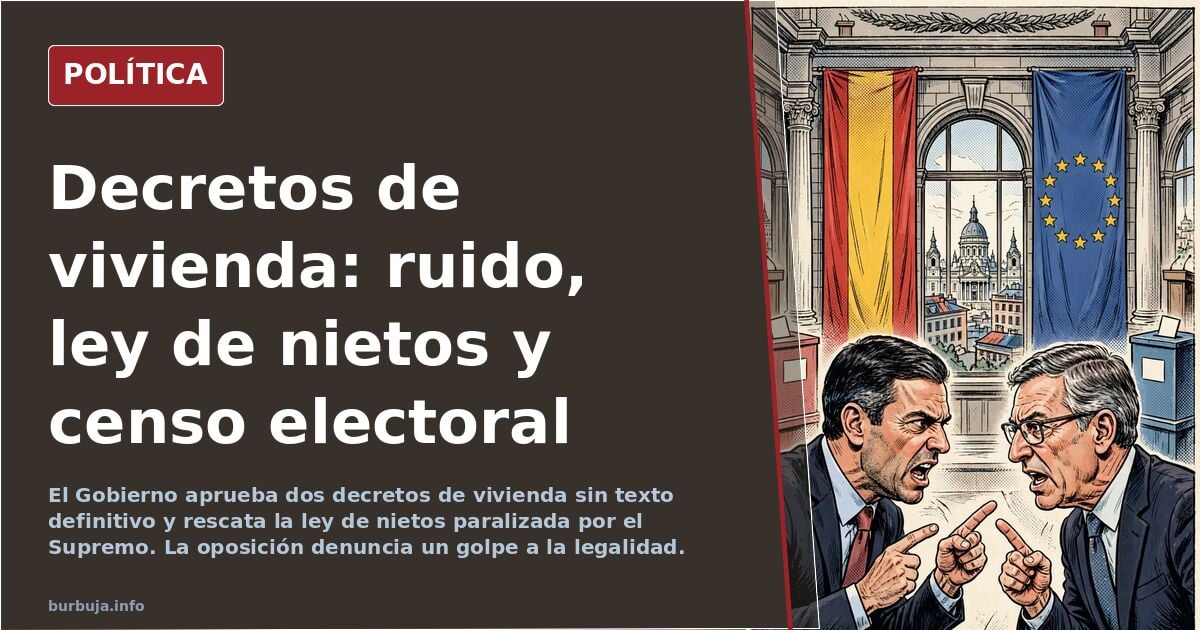 ¡Esto no va de vivienda, sino de golpe contra la legalidad! (Francisco Rosell en El Debate)