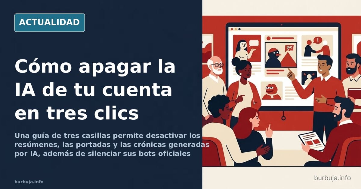 Pantalla de ajustes de un foro con casillas marcadas para desactivar resúmenes generados por IA