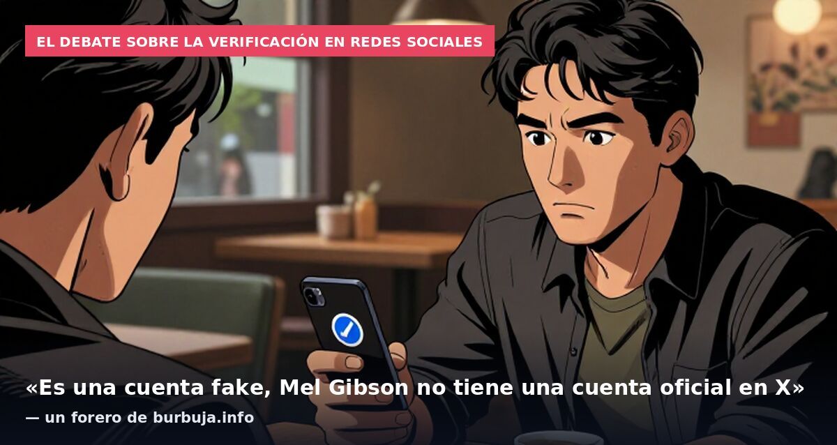 El debate sobre la verificación en redes sociales: «Es una cuenta fake, Mel Gibson no tiene una cuenta oficial en X» — un forero de burbuja.info