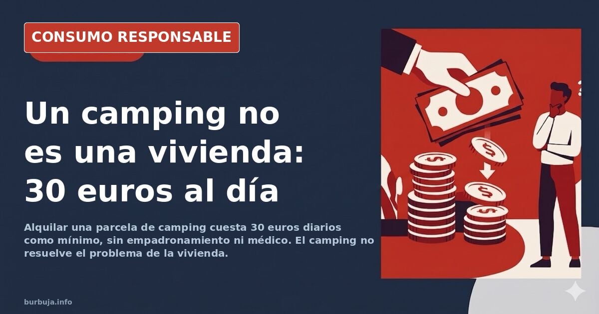 Tiendas de campaña y caravanas en un camping de las afueras de una ciudad, imagen de la vivienda temporal