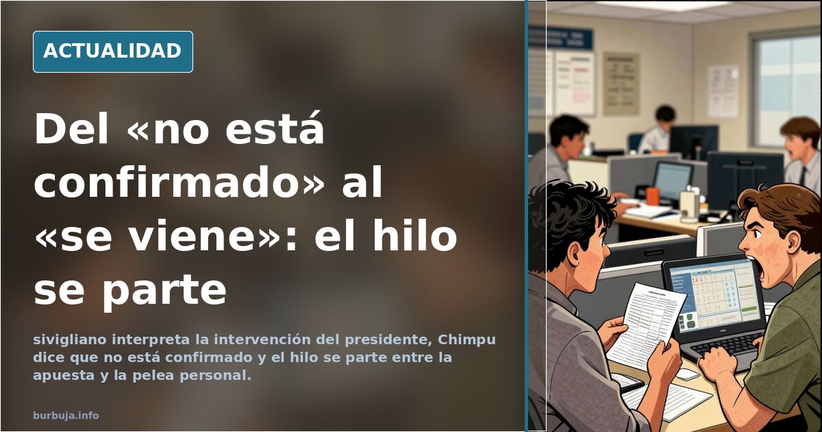 Boom. Confirmado. Hay elecciones generales!