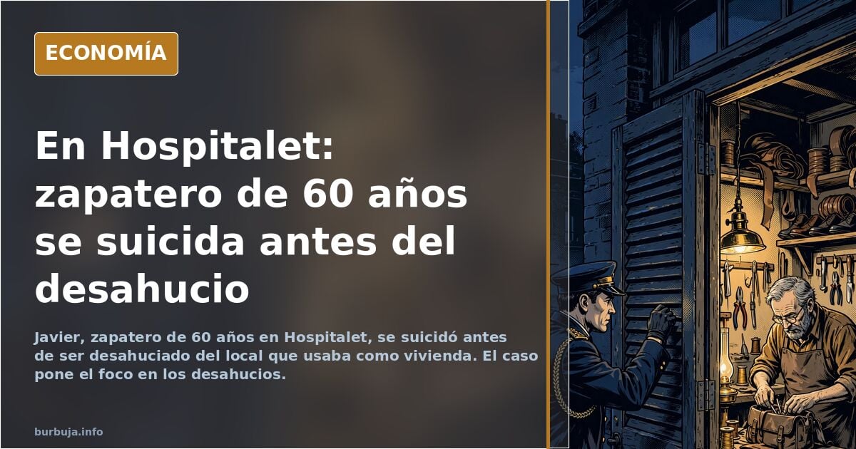 Urgente - última hora - otro nuevo suicidio tras el deshaucio en Hospitalet, la ciudad que más tiempo lleva gobernando de forma ininterrumpida el PSOE
