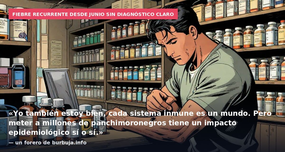 Desde junio he tenido fiebre en 5 ocasiones. Semanas distintas