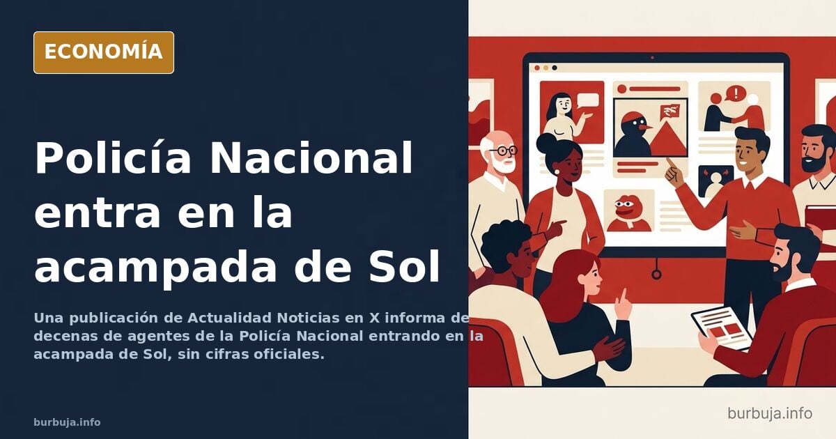 ¿Qué trama Sánchez? Decenas de UIP están ahora en Sol. Se espera espectáculo