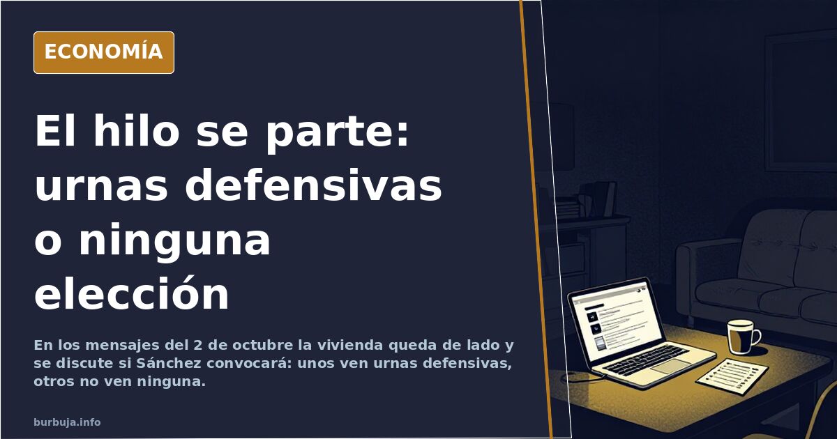El hilo se parte: urnas defensivas o ninguna elección