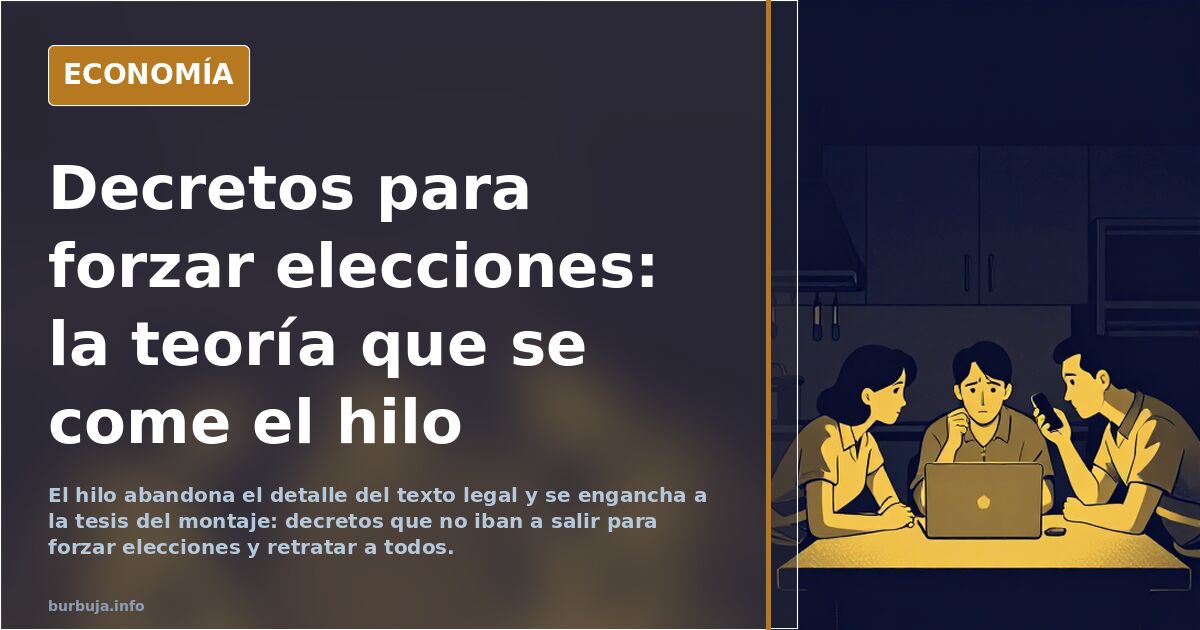 Decretos para forzar elecciones: la teoría que se come el hilo