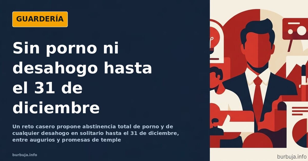 Calendario con el día 31 de diciembre señalado como final del reto de abstinencia de porno