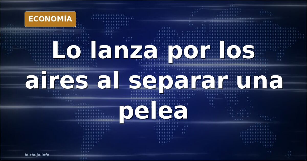 Un adulto sale lanzado por los aires al intentar separar una pelea en un instituto francés