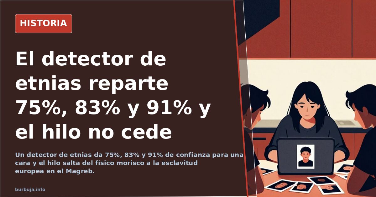 El detector de etnias reparte 75%, 83% y 91% y el hilo no cede