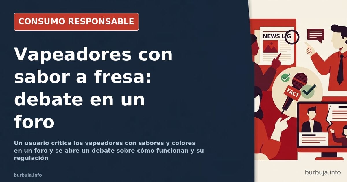 Debate por los vapeadores con sabores y colores