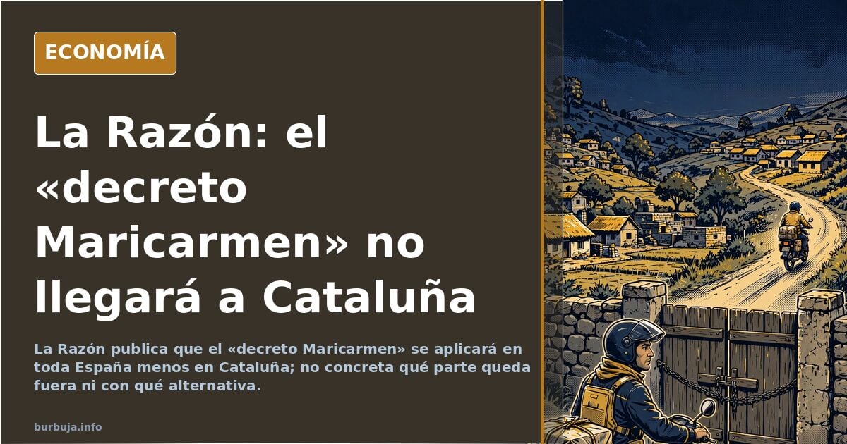 ¡El decreto Mari Carmen se aplicará en toda España excepto en Cataluña!