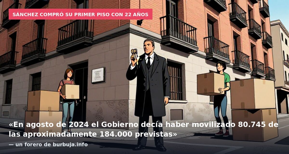 El tema de la vivienda ha vuelto a ilusionar a los votantes de Pedro Sánchez