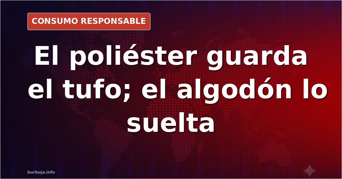 Camisetas de algodón y prendas técnicas de poliéster tendidas al aire tras el lavado