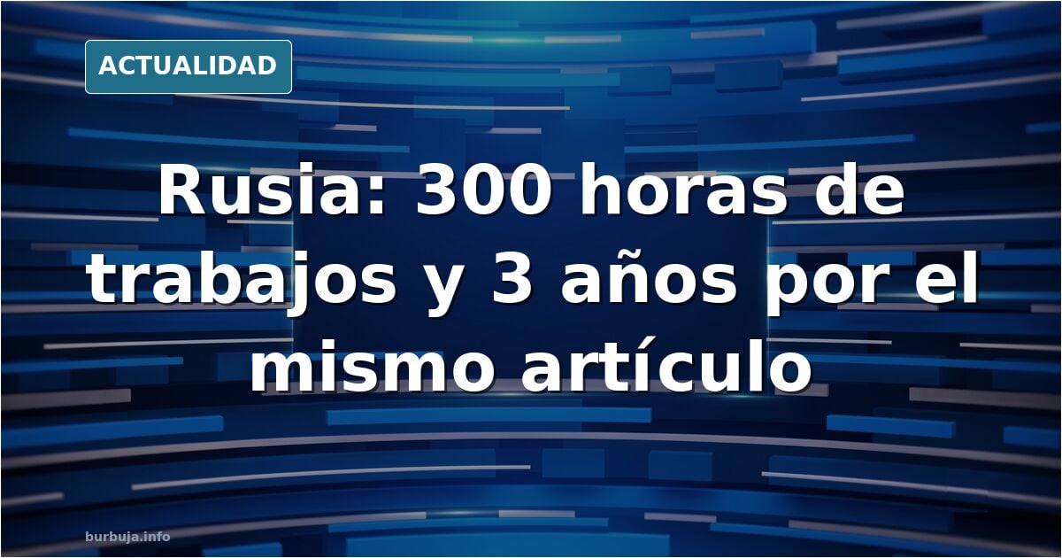Los hombres rusos se cansan de ser discriminados con la brecha penal de género