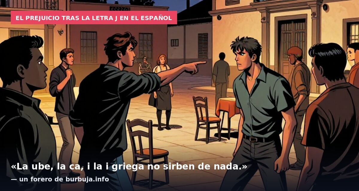 El prejuicio tras la letra J en el español: «La ube, la ca, i la i griega no sirben de nada.» — un forero de burbuja.info