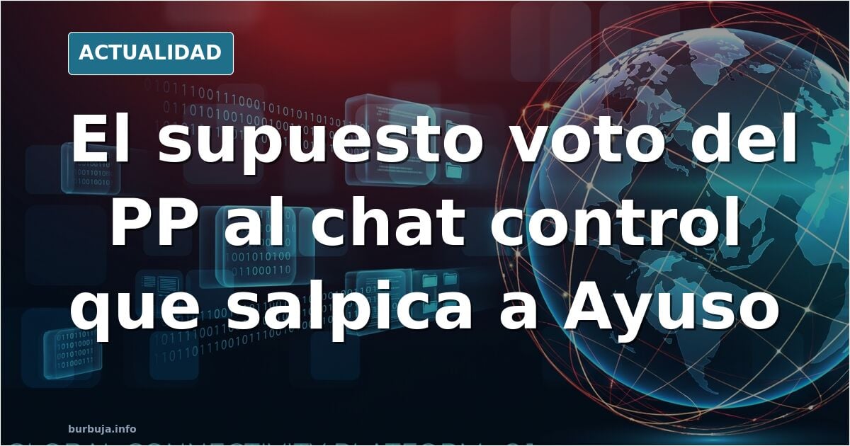 Hemiciclo del Parlamento Europeo con banderas de la UE y pantallas de votación encendidas durante el debate del chat control