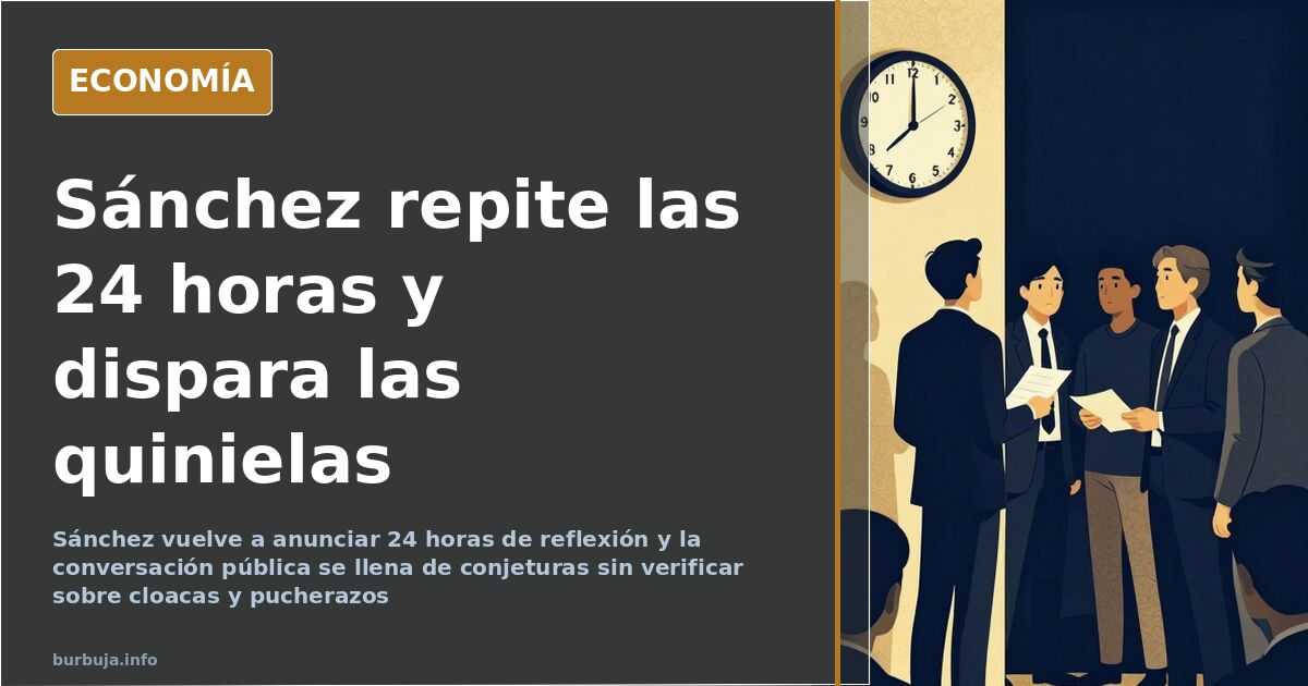 Sánchez se da otras 24 horas de reflexión entre conjeturas