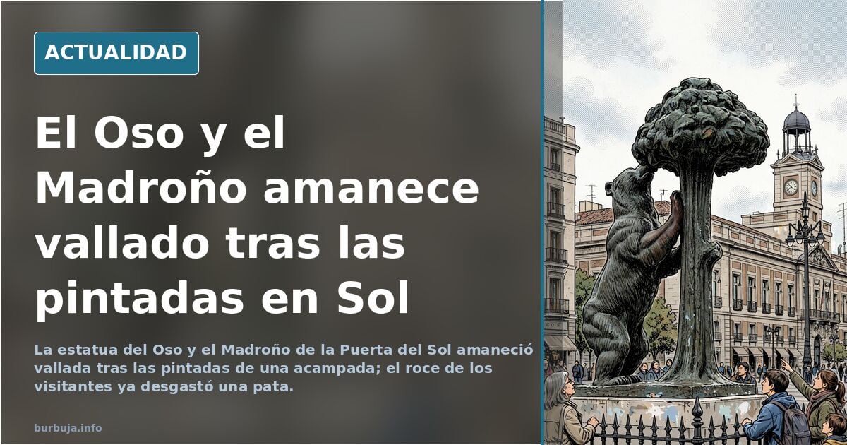 El Oso de Puerta del Sol estudia denunciar a Ayuso