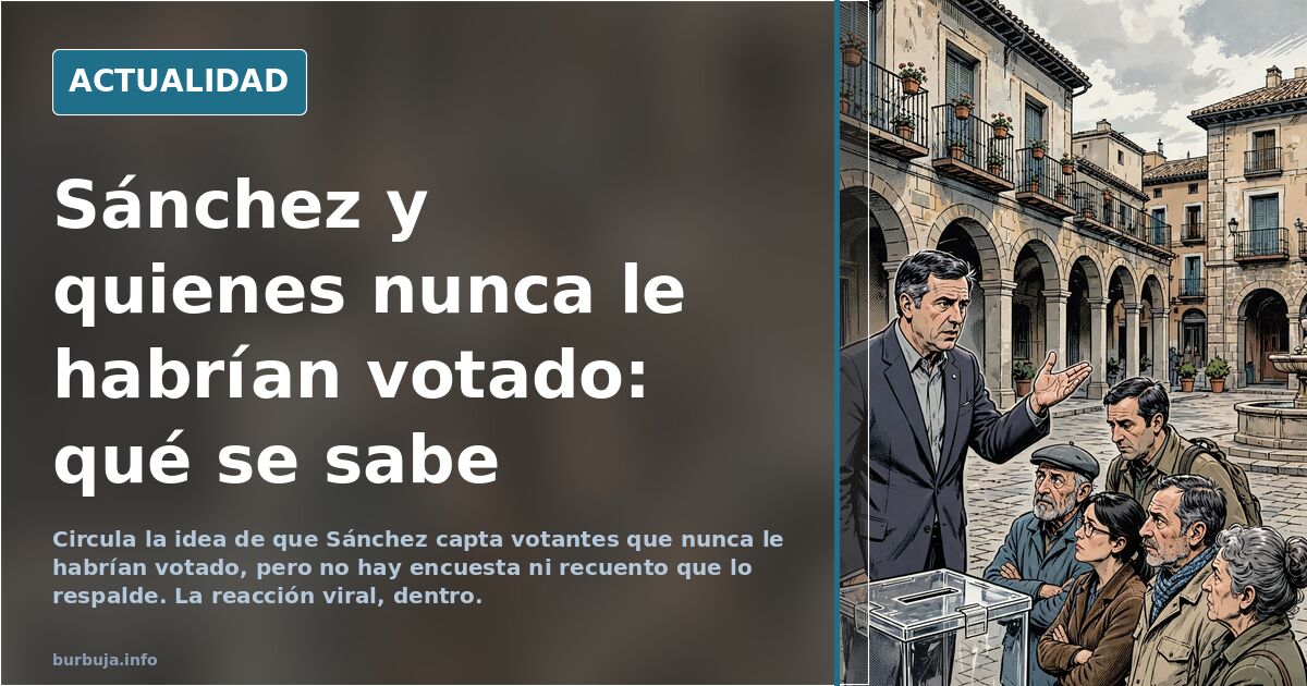 Posible vuelco electoral: Sánchez está convenciendo a gente que nunca antes le habrían votado