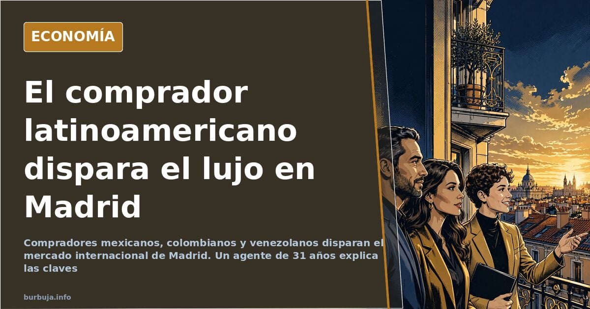 Cayetano derechuzo encantado con que lleguen latinos con dinero zaino del narcotráfico a comprar pisos