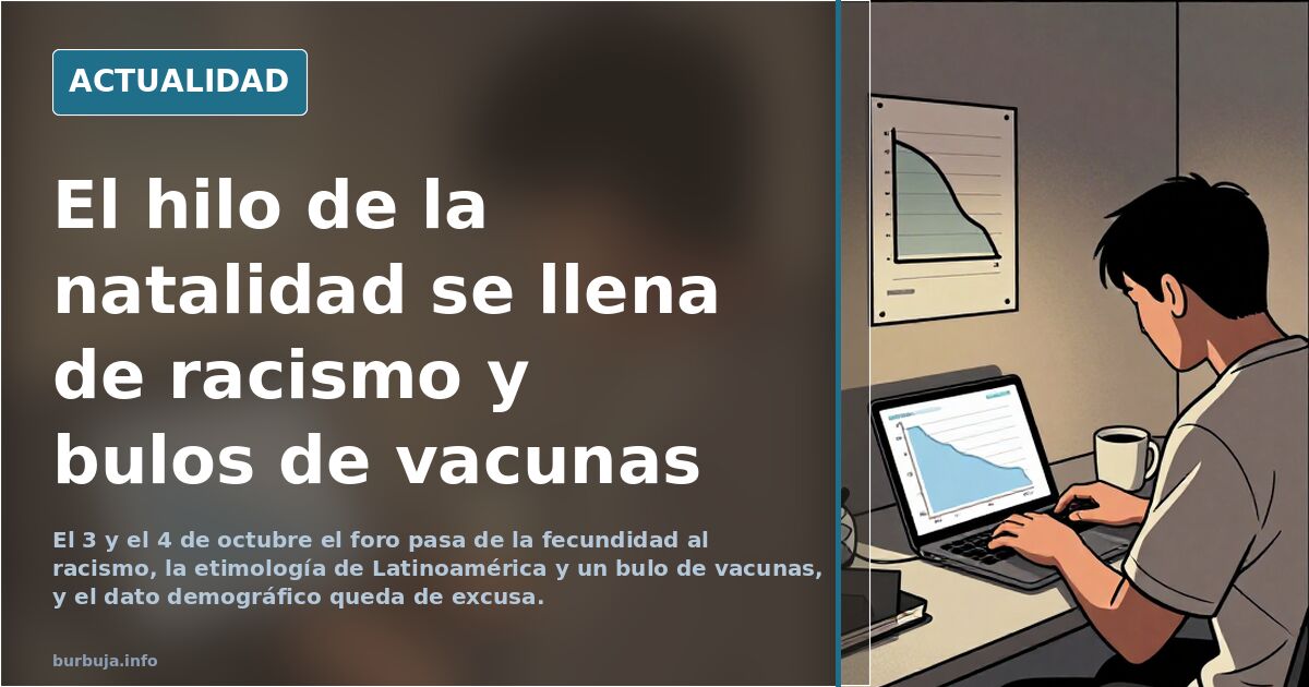 El hilo de la natalidad se llena de racismo y bulos de vacunas