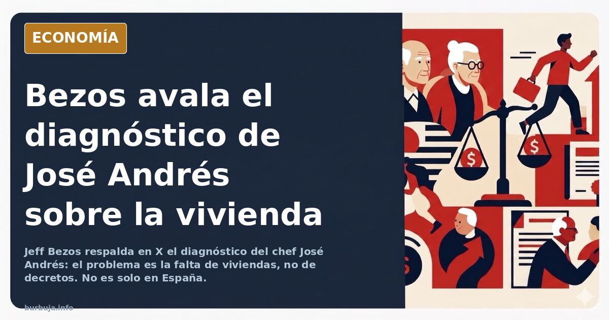 Jeff Bezos opina sobre el problema de la vivienda.