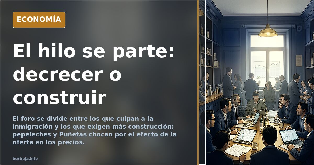 El hilo se parte: decrecer o construir