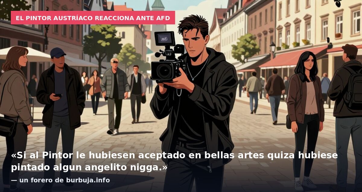 El pintor austríaco reacciona ante AfD.