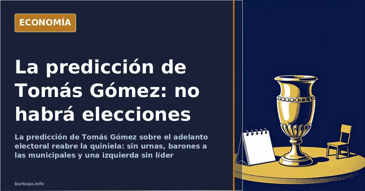 El análisis de Tomás Gómez sobre Sánchez, a debate
