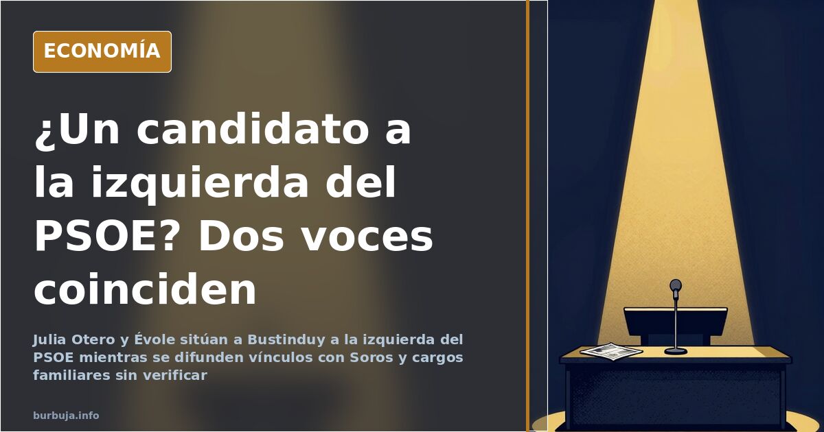 Dos voces mediáticas sitúan a Bustinduy a la izquierda del PSOE