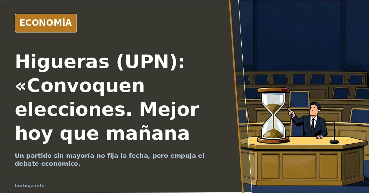 Catalán (UPN): «Convoquen elecciones. Mejor hoy que mañana».