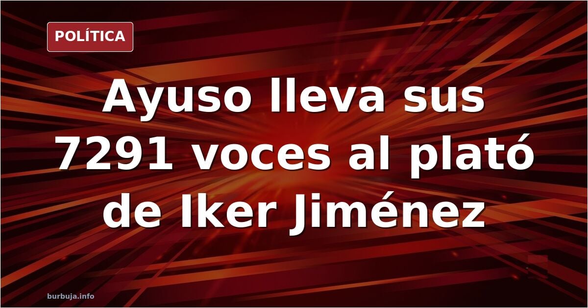 Ayuso oye 7291 voces de ultratumba y busca su origen con Iker Jiménez