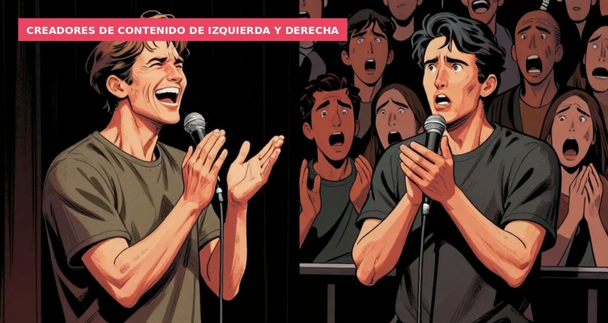 Creadores de contenido de izquierda y derecha