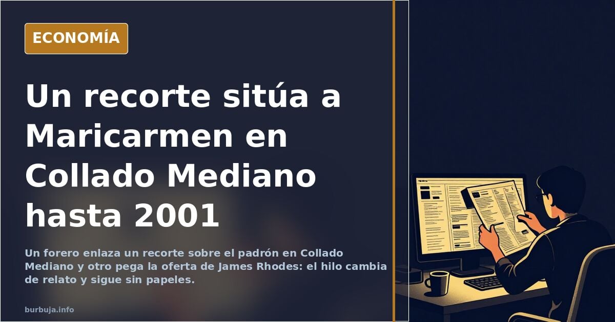 Maricarmen tendría 250 mil euros en una cuenta