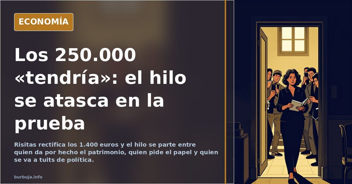 Maricarmen tendría 250 mil euros en una cuenta