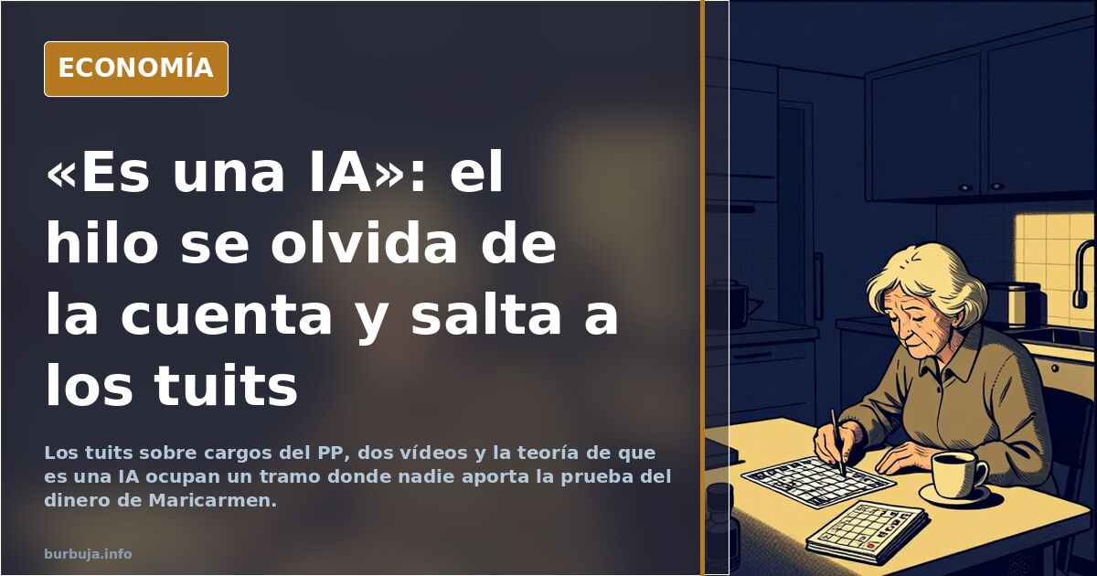Maricarmen tendría 250 mil euros en una cuenta