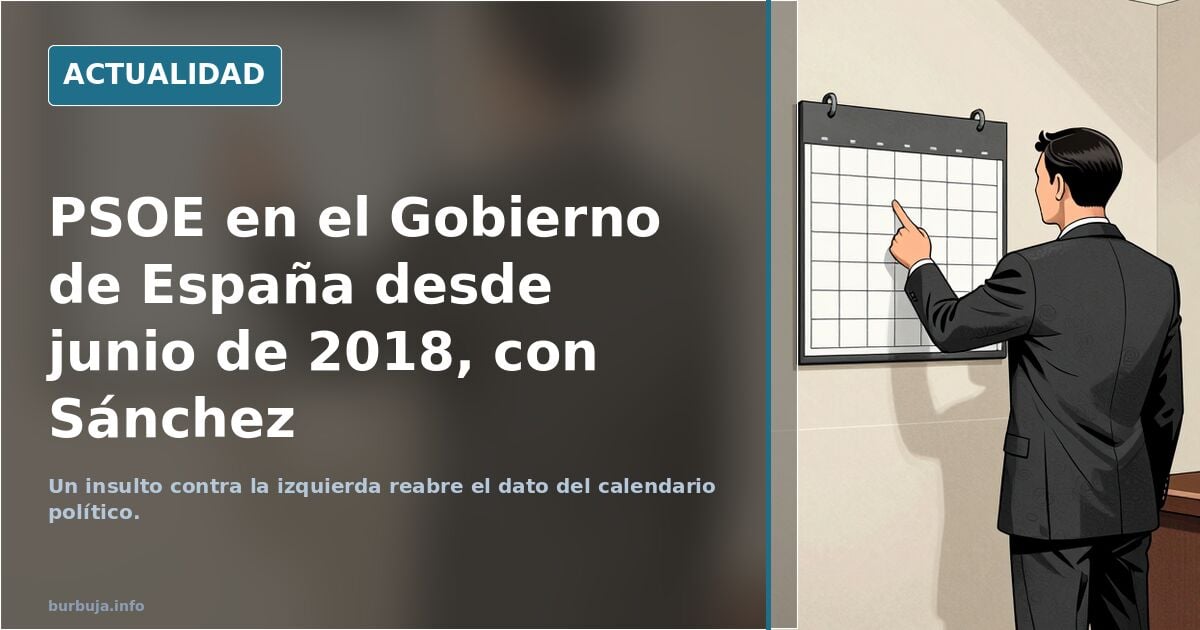¿En que pais vive este señor que no sabe quien gobierna en España desde hace 8 años es el PSOE y la extrema izquierda?