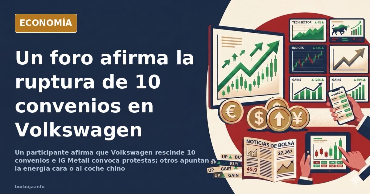 «VW rompe 10 convenios», según un participante en un foro