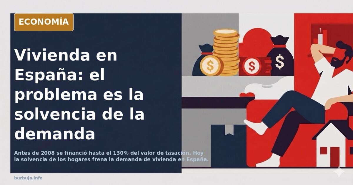 Lo que nadie dice sobre el problema de la demanda de vivienda: que es insolvente.