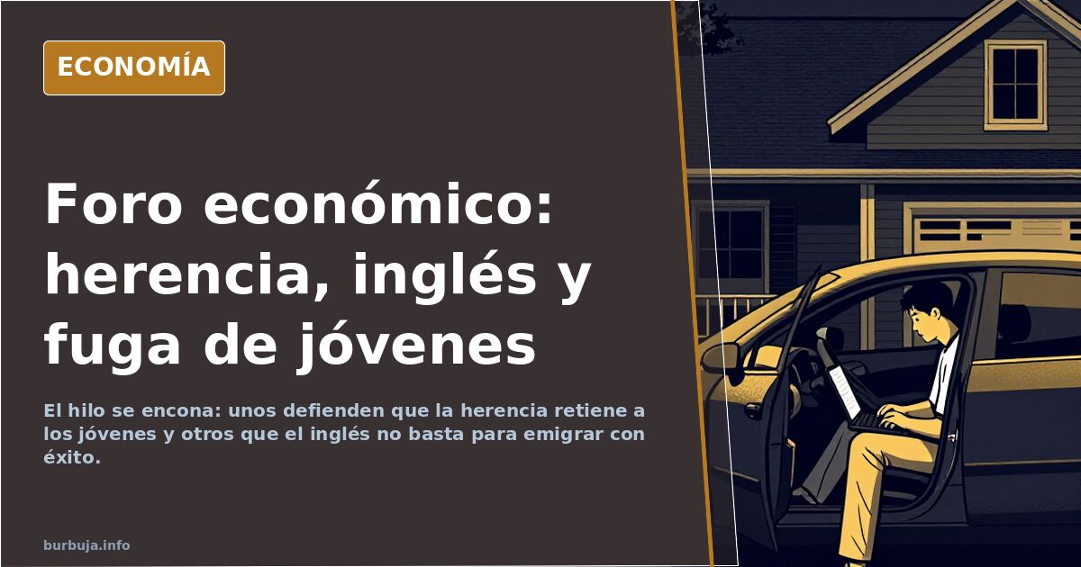 Foro económico: herencia, inglés y fuga de jóvenes