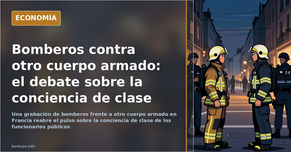 Bomberos contra otro cuerpo armado en Francia: debate de clase