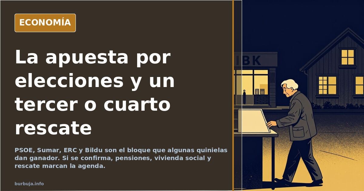 Me juego la cuenta a que hay elecciones.