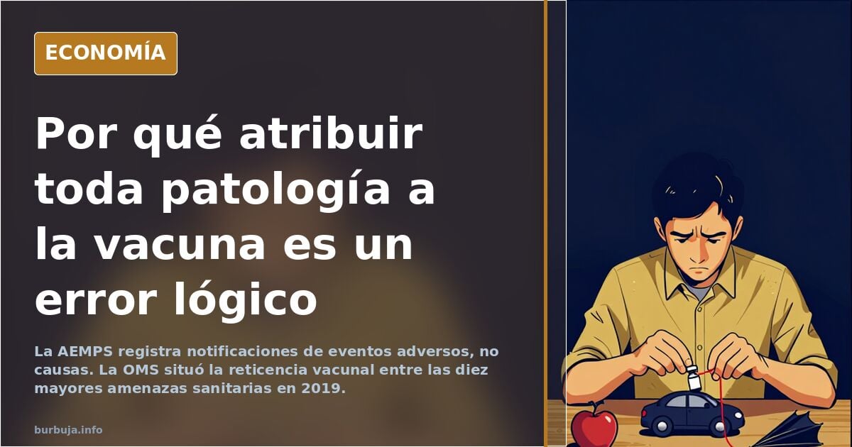 Hay que ser muy muy muy muy fulastre para atribuir cualquier patologia que aparezca y en automatico a las banderillas.