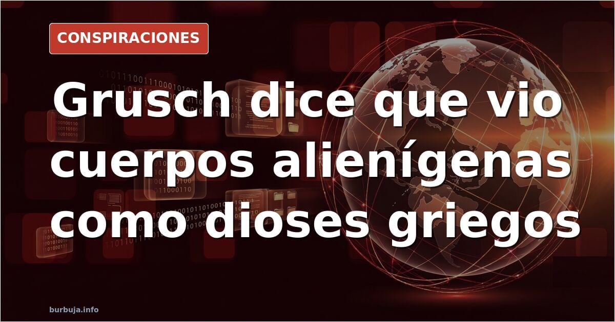 El impactante testimonio de David Grusch sobre extraterrestres con aspecto humano: Parecían dioses griegos