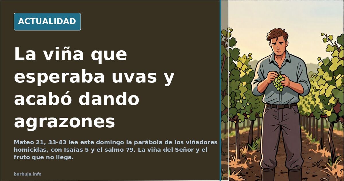 Santo evangelio de hoy. Domingo, 4 de octubre, "La viña del Señor es la casa de Israel" ***************************************Sto.Rosario a las 22.00