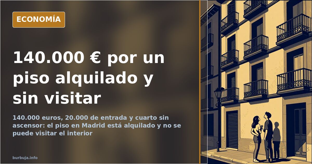 Comprar por 140.000 euros un piso alquilado y sin poder entrar