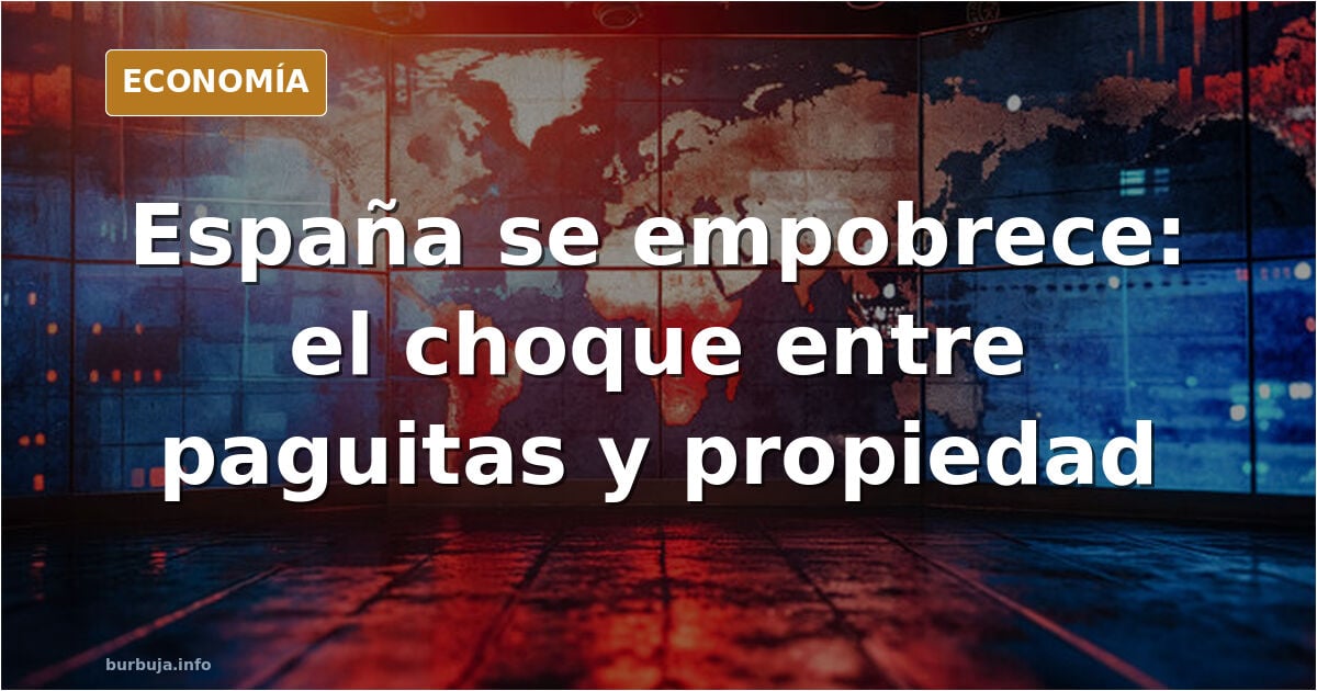 El empobrecimiento de España aviva el choque generacional y fiscal