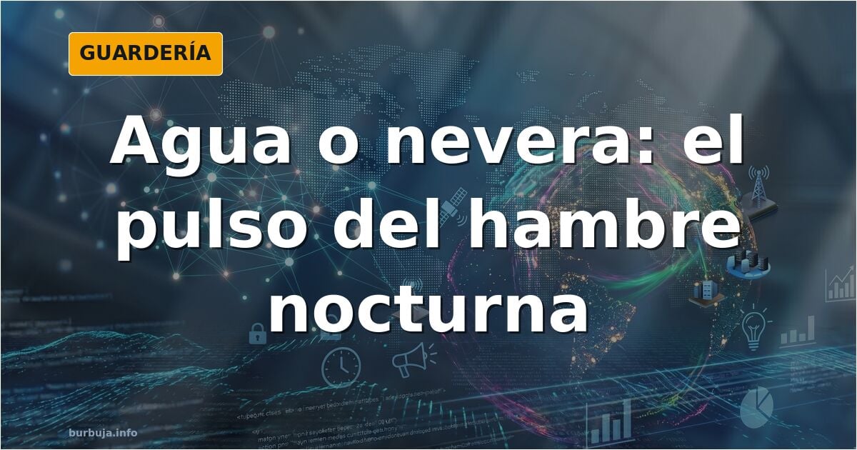 Hambre de noche: agua, voluntad o abrir la nevera